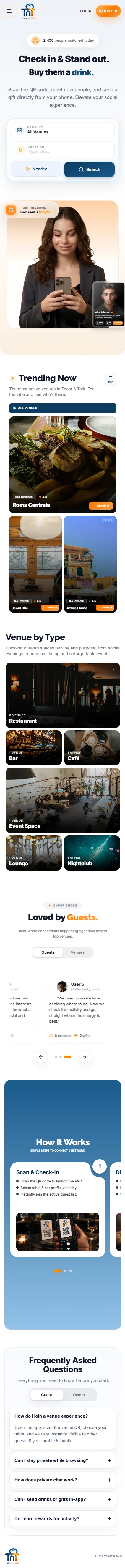 RestoHub mobile page scroll