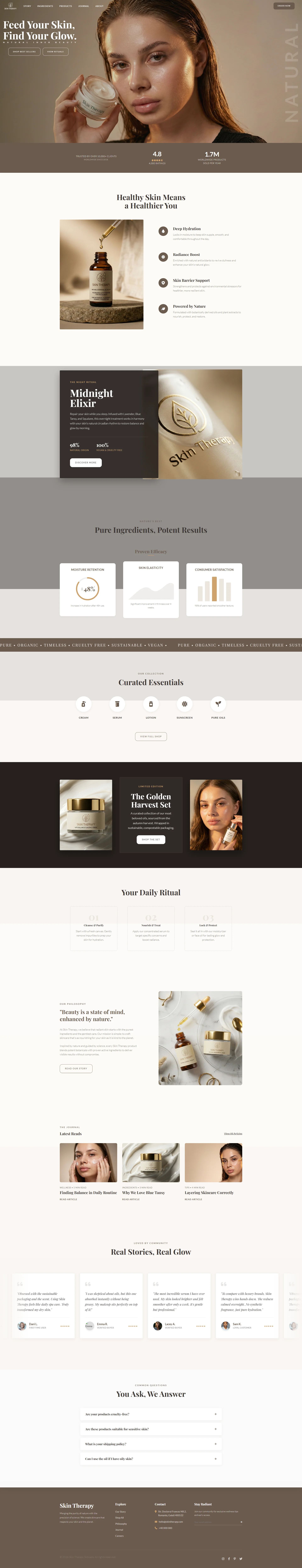 Skin Therapy Co. website preview
